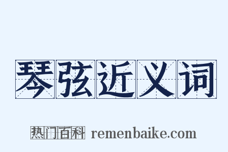 琴弦近义词是什么意思的图片